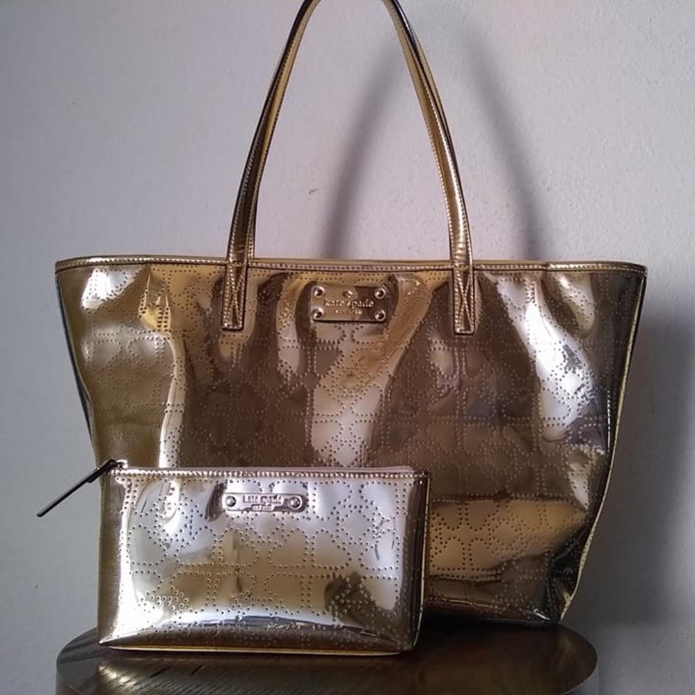 Kate Spade Metro Harmony tote and makeup bag